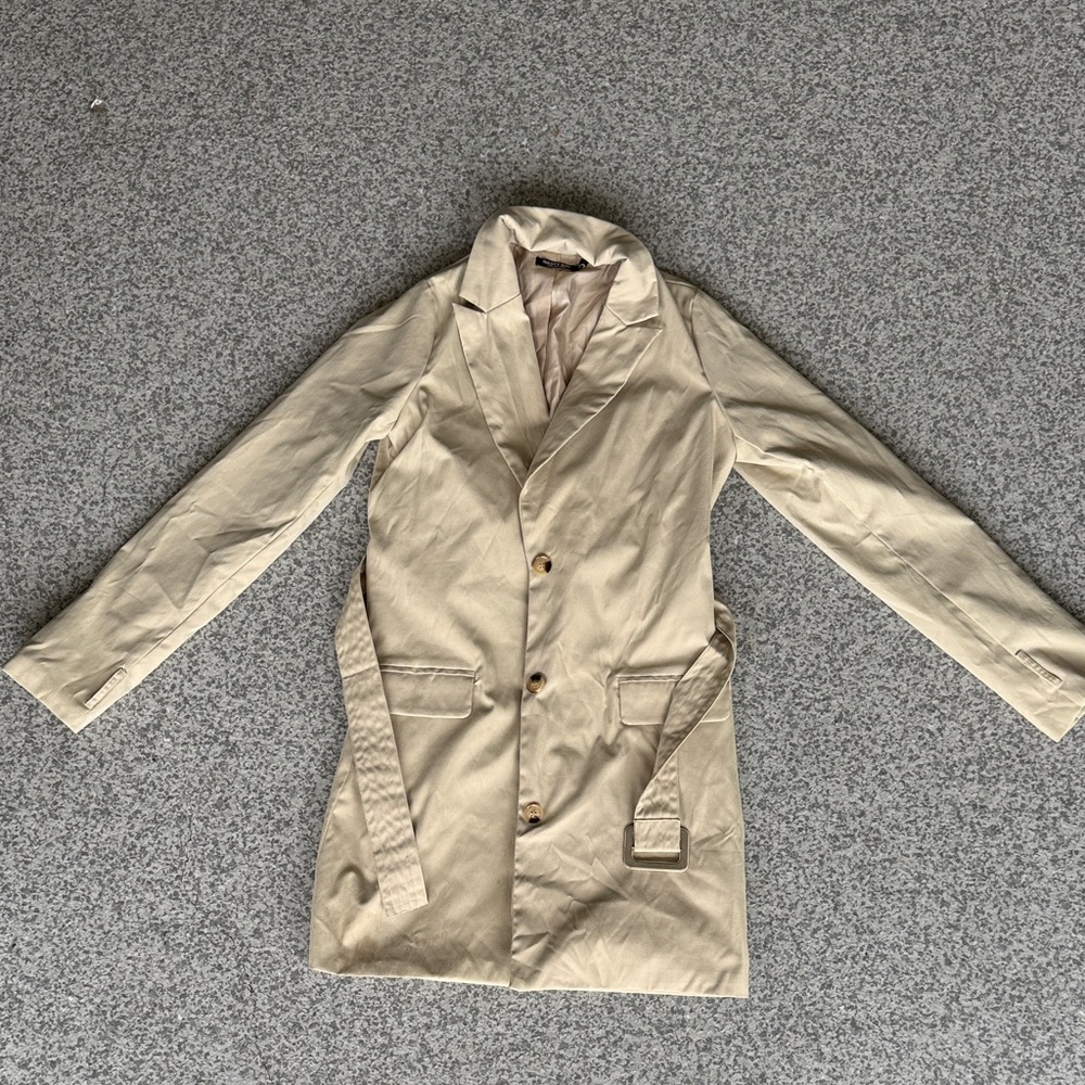 Nasty Gal Tan Trench Coat